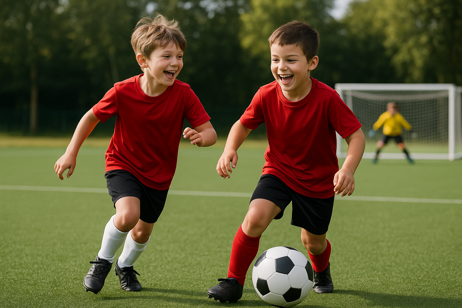Erst Spaß im Warmup – dann schießen, schießen, schießen