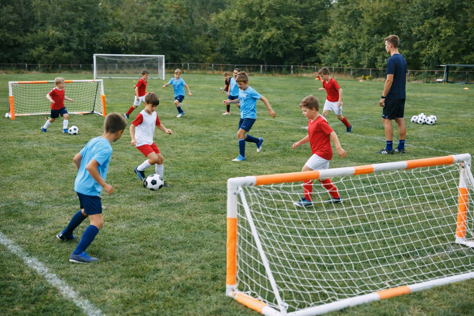 Training auf dem Doppelfeld